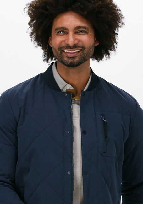 Blauwe SELECTED HOMME Gewatteerde jas SLHSTRATFORD QUILTED BOMBER - large