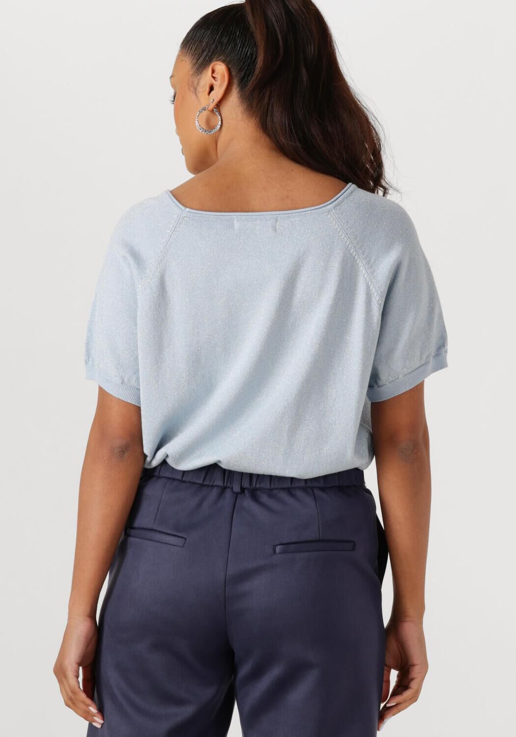 NUKUS Dames Tops & T-shirts Anita Top Lurex Lichtblauw