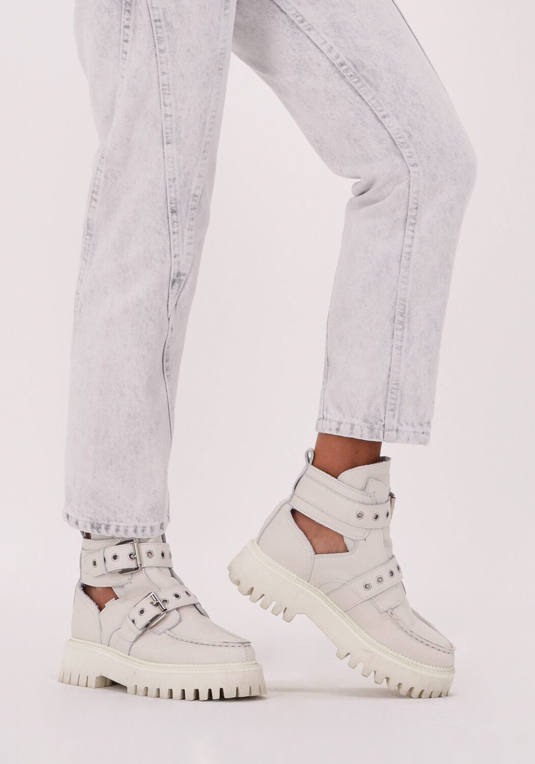 Witte BRONX Enkelboots GROOV-Y 47322 - large