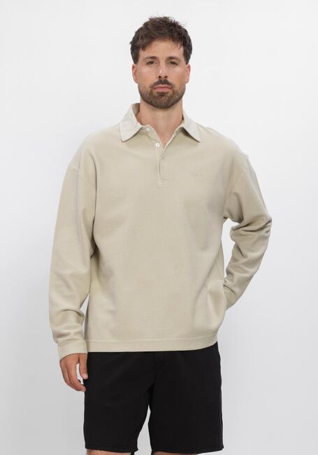 Beige FOR&Eacute;T Polo HERB TEXTURED POLO - large