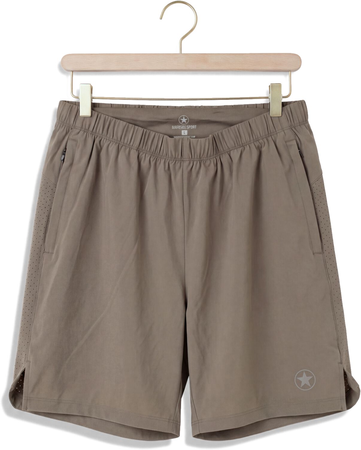 AIRFORCE Heren Broeken Performance Running Short Taupe
