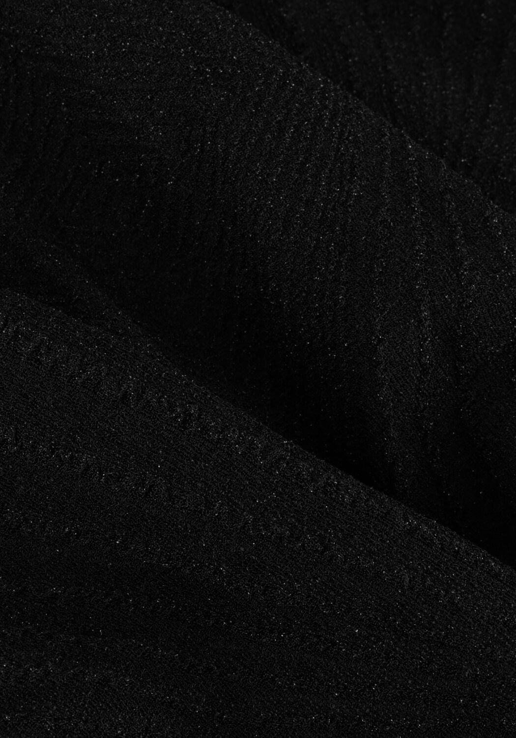 Zwarte ALIX THE LABEL Top LADIES KNITTED LUREX WRAP TOP - large