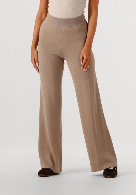 Zand Y.A.S. Wijde broek YASFONNY HW KNIT PANT S. - large