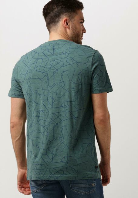Groene PME LEGEND T-shirt SHORT SLEEVE R-NECK SLUB JERSEY AOP - large