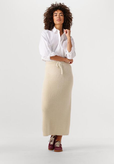 Ecru SIMPLE Maxirok KNIT-FEATHER-MET-25-3 - large