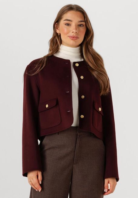 Bordeaux TOMMY HILFIGER Jack DF WOOL BLEND REG LADY JACKET - large