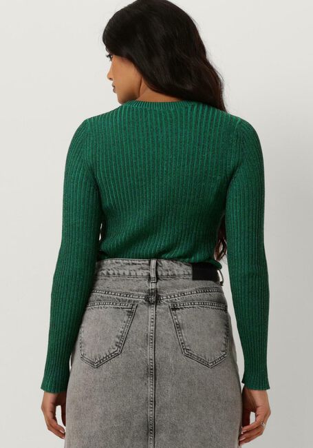 Groene OBJECT Trui OBJRIKE L/S KNIT PULLOVER - large