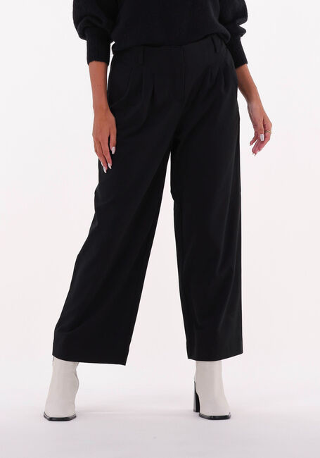 Zwarte MSCH COPENHAGEN Wijde broek ISABEA CHANA ANKLE PANTS - large
