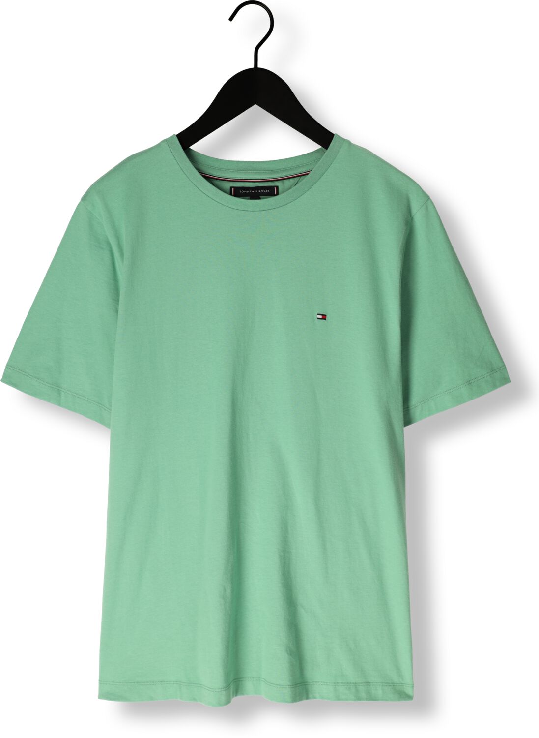 TOMMY HILFIGER Heren Polo's & T-shirts Ess Seasonal Reg Fit Solid Tee Groen