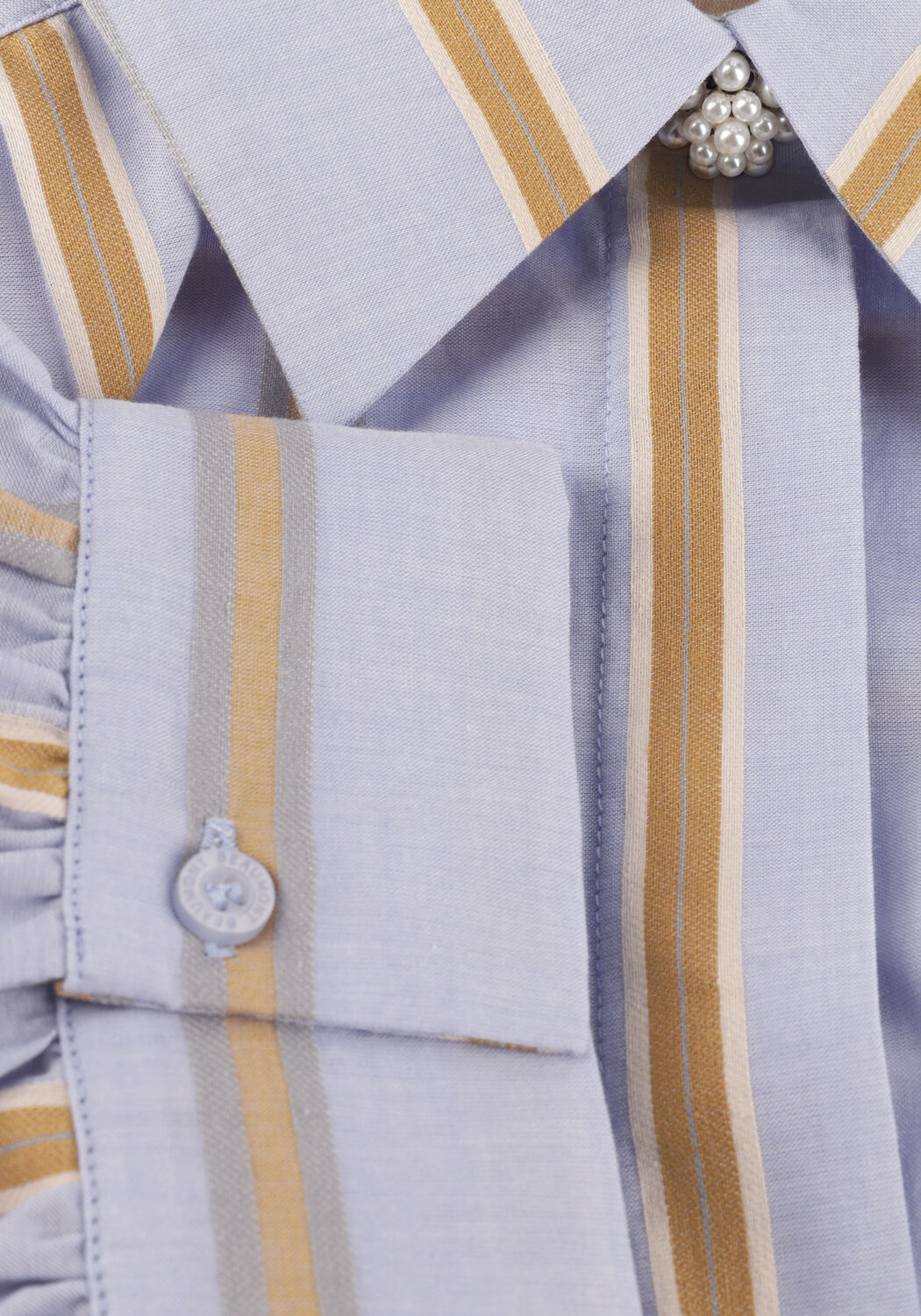 Blauwe BEAUMONT Midi jurk INDIA DRESS - large