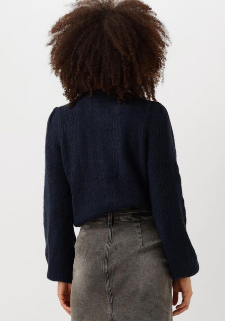 Donkerblauwe Y.A.S. Vest YASBONSA LS KNIT CARDIGAN - large