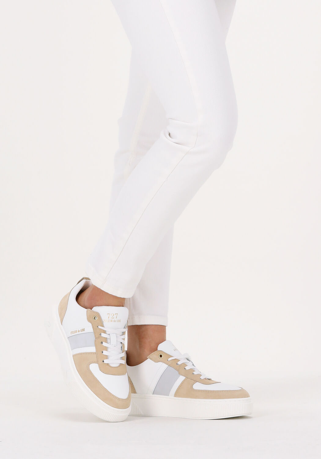 Beige CYCLEUR DE LUXE Lage sneakers PANACHE - large