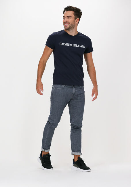 Blauwe CALVIN KLEIN T-shirt INSTITUTIONAL L - large