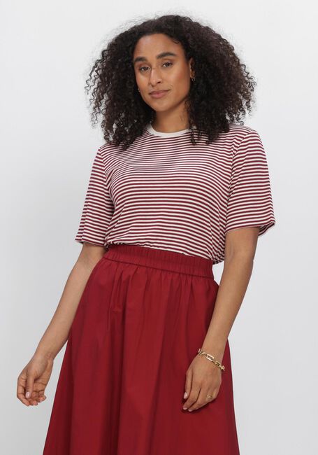 Bordeaux MSCH COPENHAGEN T-shirt MSCHJANA TEE STP - large