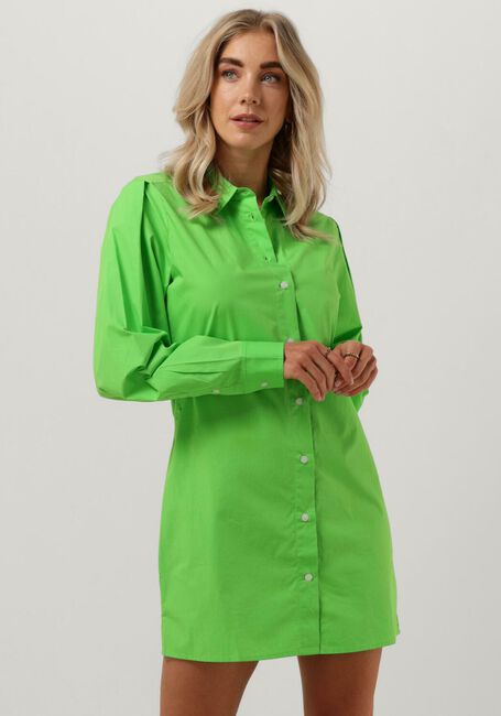 Groene TOMMY HILFIGER Mini jurk ORG CO POPLIN SHORT SHIRT DRESS - large