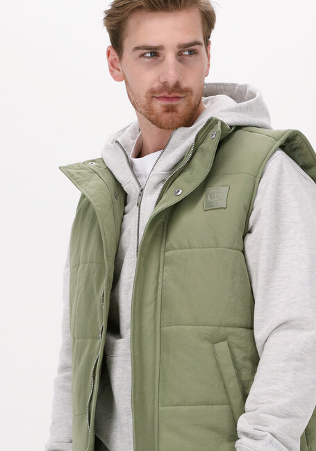 Groene COLOURFUL REBEL Bodywarmer NOAH PADDED BODY WARMER - large