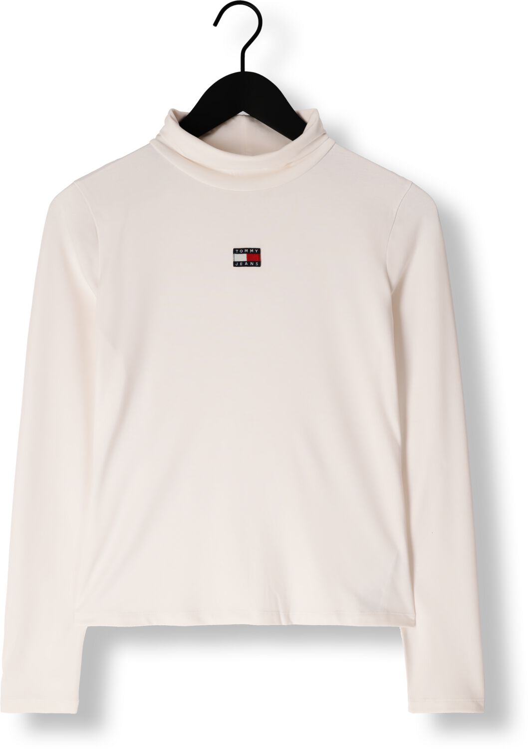 TOMMY JEANS Dames Truien & Vesten Tjw Slim Badge Mockneck Wit