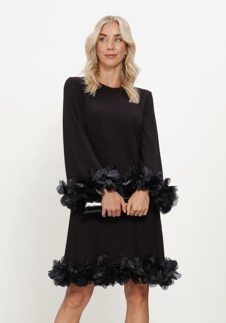 Zwarte ANA ALCAZAR Mini jurk DRESS FLOWERS - large