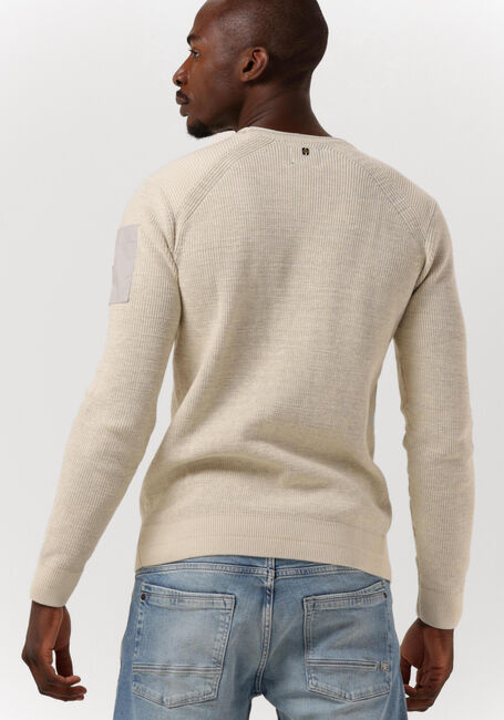 Gebroken wit PME LEGEND Trui LONG SLEEVE R-NECK COTTON RIB - large