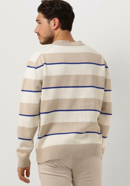 Zand WOODBIRD Trui WBKURT STRIPE CREW - large