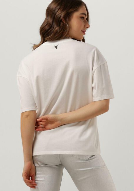 Witte ALIX THE LABEL T-shirt LADIES KNITTED THE LABEL T-SHIRT - large