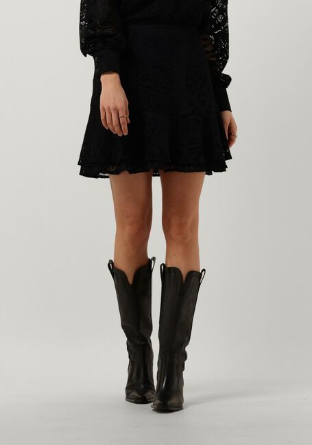 Zwarte ALIX THE LABEL Minirok LADIES KNITTED LACE SKIRT - large