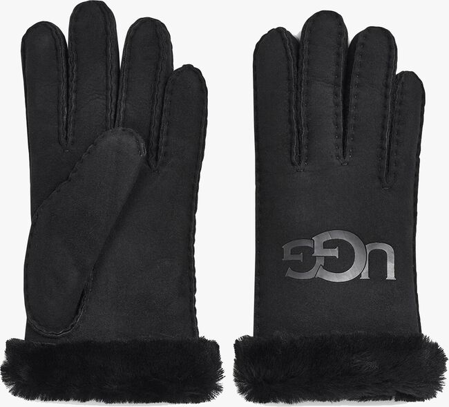 Zwarte UGG Handschoenen SHEEPSKIN LOGO - large