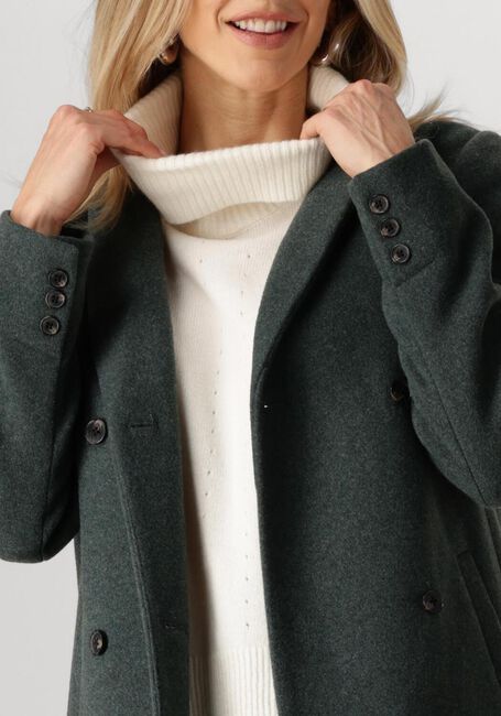 Donkergroene MODSTRÖM Mantel ODELIA COAT - large