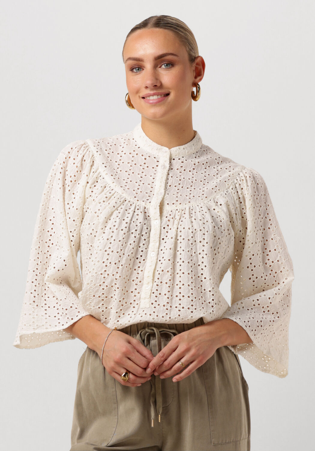 Circle of Trust Merlin Blouse Lange Mouw Beige Dames