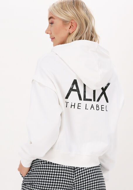 Gebroken wit ALIX THE LABEL Trui LADIES KNITTED ALIX HOODIE - large