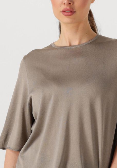 Grijze DRYKORN T-shirt NISLE - large