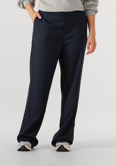 Donkerblauwe ALIX THE LABEL Wijde broek LADIES WOVEN CLEAN PANTS - large