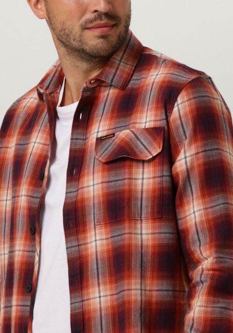 Rode PME LEGEND Casual overhemd LONG SLEEVE SHIRT CTN TWILL CHECK - large
