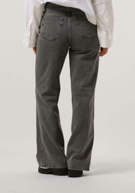 Lichtgrijze SELECTED FEMME Wide jeans SLFELOISE HW WIDE LIGHT GREY JEANS - large