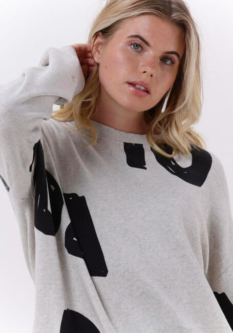 Lichtgrijze 10DAYS Sweater OVERSIZED SWEATER 10DAYS - large
