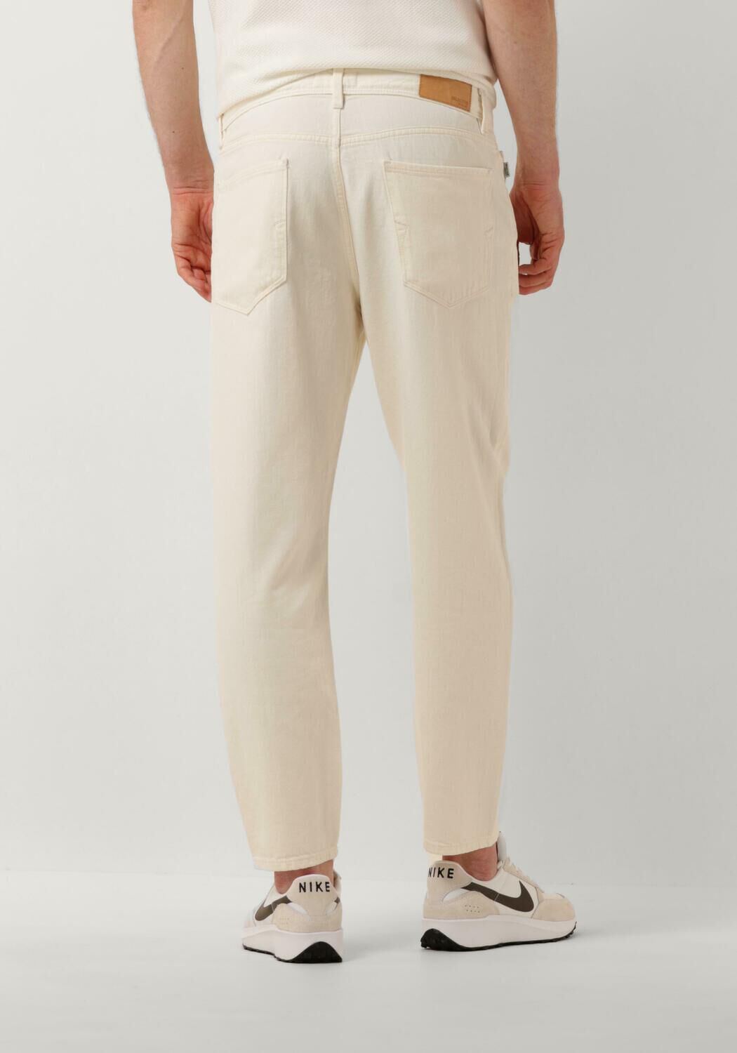 SELECTED HOMME Heren Jeans Slh180-relaxcrop 5422 Ecru Hemp Ecru