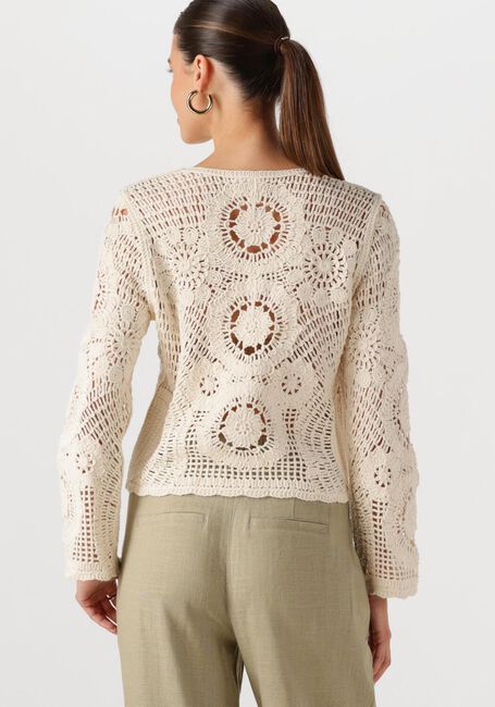 Ecru Y.A.S. Vest YASFIRO CROCHET CARDIGAN - large