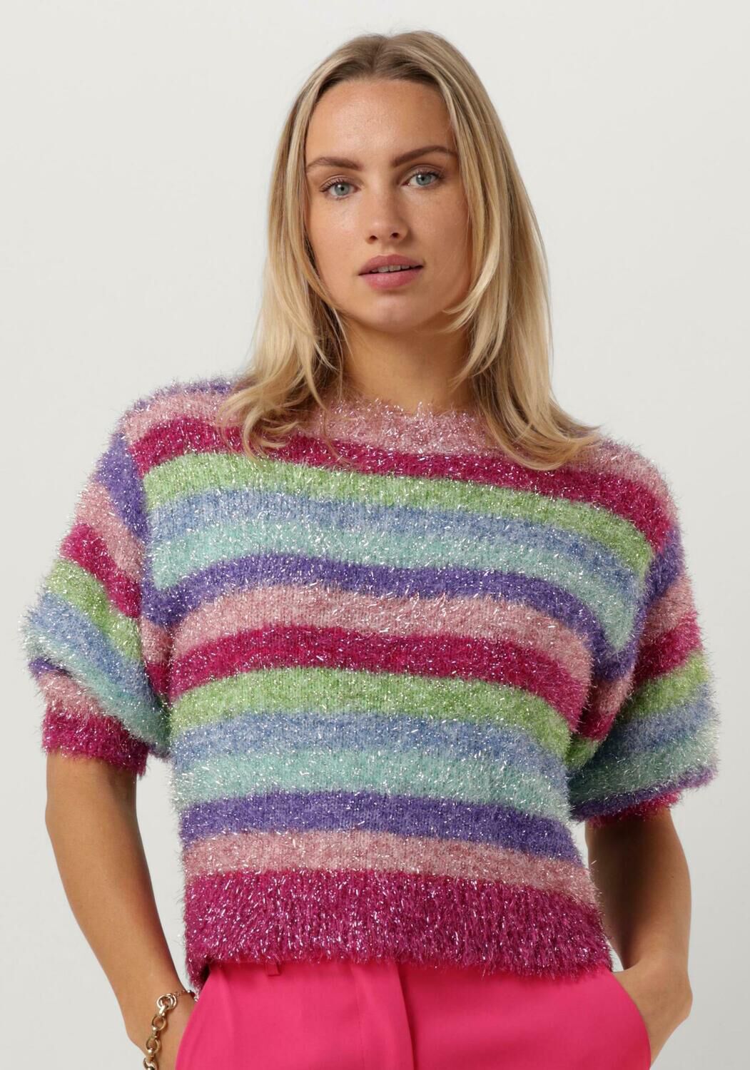 Fabienne Chapot Pullover korte mouw Clt-192-Pul-Ss24 Multicolor Dames