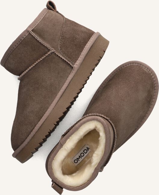 Taupe OMODA Vachtlaarzen JULIA Taupe OMODA Vachtlaarzen JULIA - large
