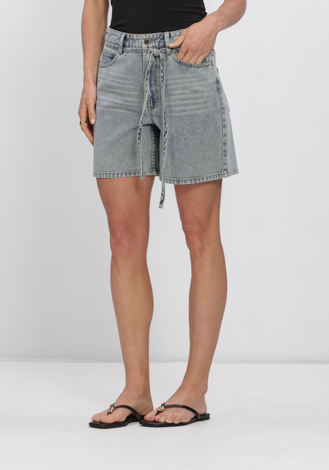 Lichtblauwe MODSTR&Ouml;M Broeken AGGIMD SHORT - large
