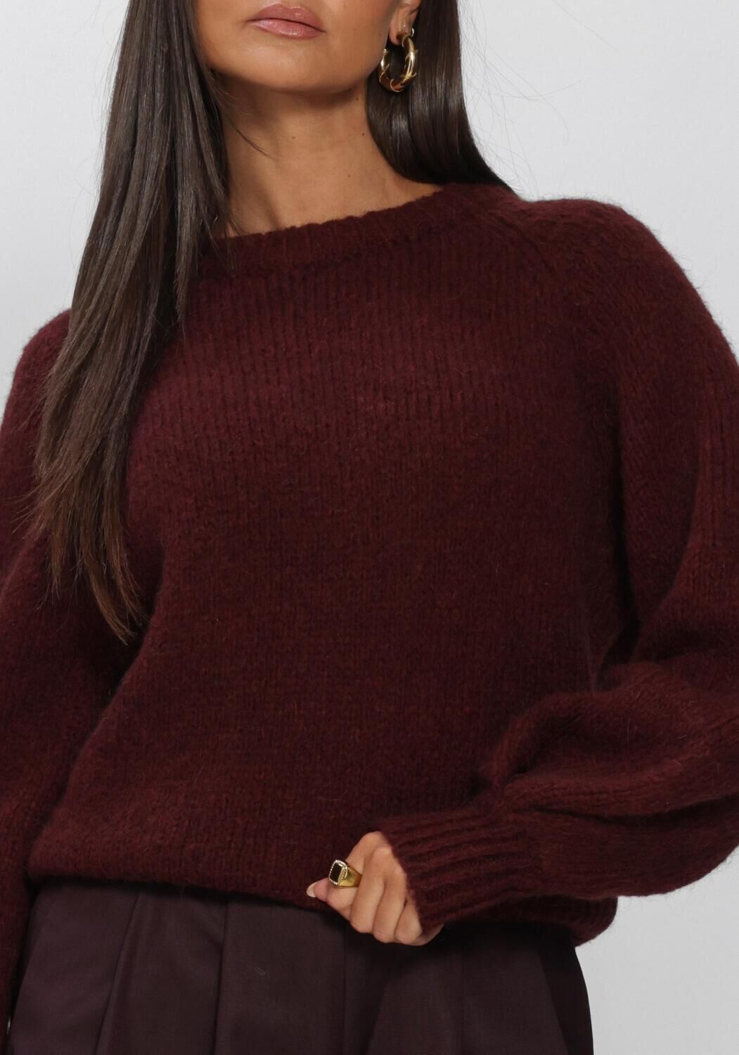 Bordeaux BY-BAR Trui LUCIA PULLOVER - large