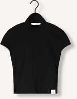 Zwarte CALVIN KLEIN Top SEAMING RIB SLIM TEE Zwarte CALVIN KLEIN Top SEAMING RIB SLIM TEE - medium