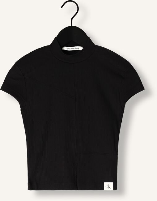 Zwarte CALVIN KLEIN Top SEAMING RIB SLIM TEE Zwarte CALVIN KLEIN Top SEAMING RIB SLIM TEE - large