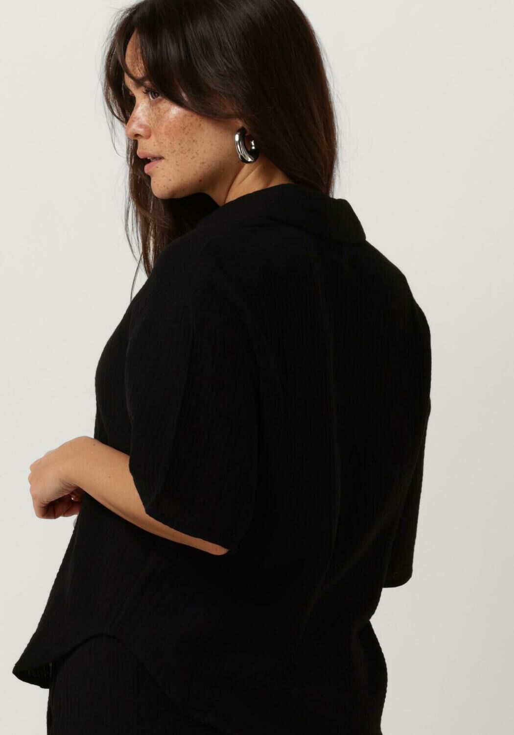 OBJECT Dames Blouses Objcarina 2 4 Shirt Rep Zwart