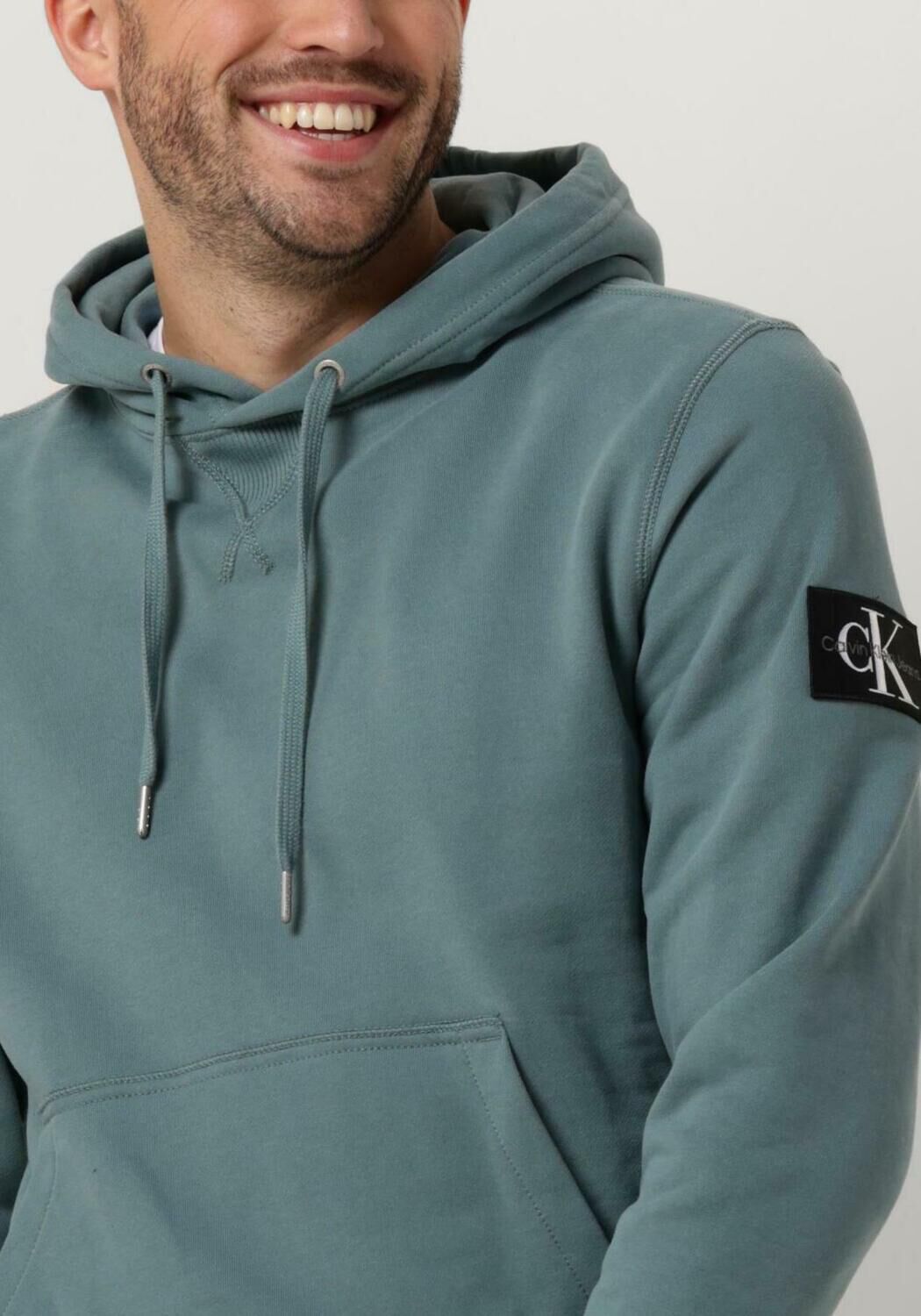 CALVIN KLEIN Heren Truien & Vesten Badge Hoodie Blauw