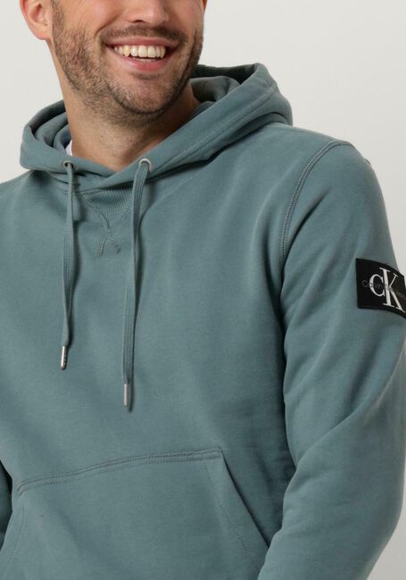 Blauwe CALVIN KLEIN Sweater BADGE HOODIE - large