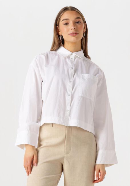Witte SELECTED FEMME Blouses SLFASTHA LS CROPPED BOXY SHIRT - large