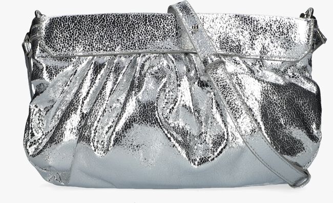 Alix Studded Fold-Over Clutch Bag Silver