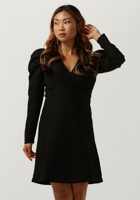 Zwarte Y.A.S. Mini jurk YASVINNA LS DRESS - large