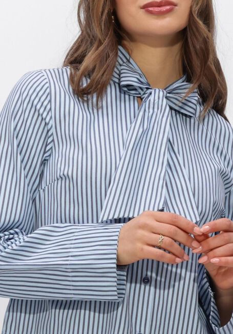 Blauwe Y.A.S. Blouses YASTWIMI LS BOW SHIRT - large